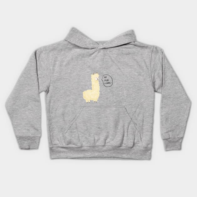 NO PROBLLAMA! Kids Hoodie by Pixelated Dino